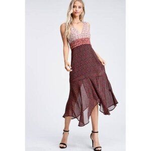 Emory Park Red + White Floral Dress